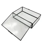 Jewelry Transparent French Art Luxury Multicolor Storage Jar Metal Glass Jewelry Box