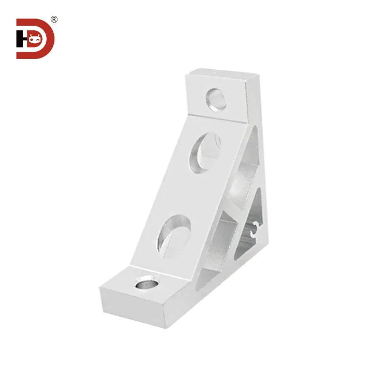 Aluminum Profile Heavy-duty Reinforced Corner Code 4040/4080 Aluminum Profile Extruded Right Angle Connection Fastener supplier