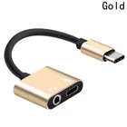 2 In 1 Audio Connector Digital Audio 3.5 Mm Headphone Listening And Phone Call For Samsung For Huawei