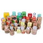Dice Unfinished Wooden Craft Dice Custom Print Logo Wood Dice Games Custom Colored Adult Dice Crafts