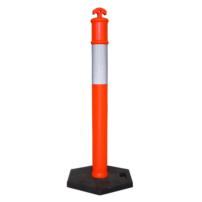 Cm Height Traffic Bollard Reflective Pe Traffic Delineator Warning