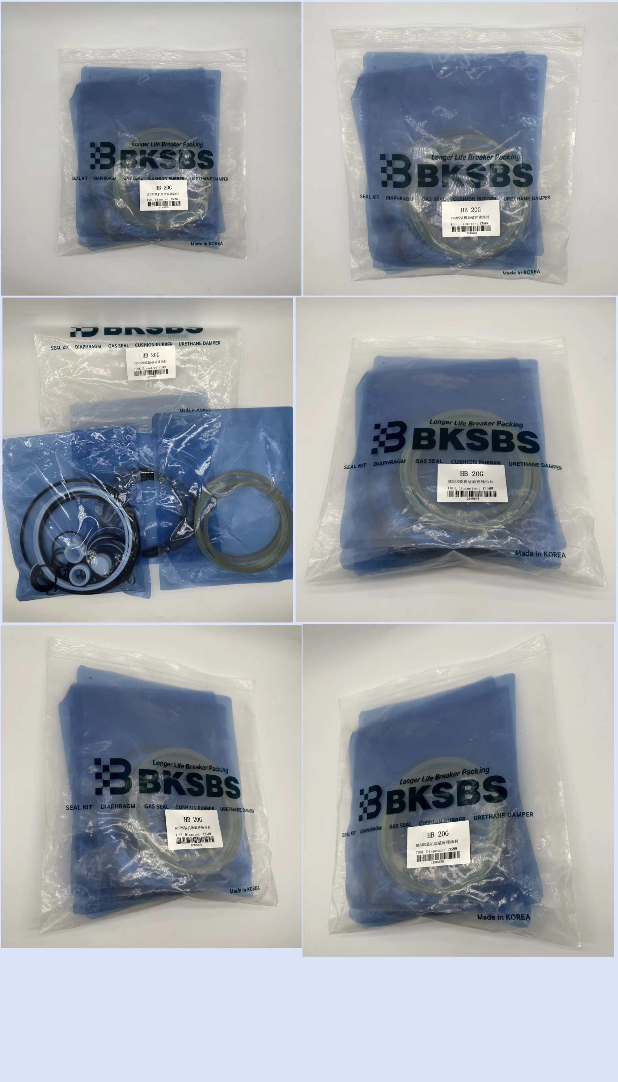 HB 20G Breaker Seal Kit with 1 Year Warranty and Genuine Parts for Excavator Repair