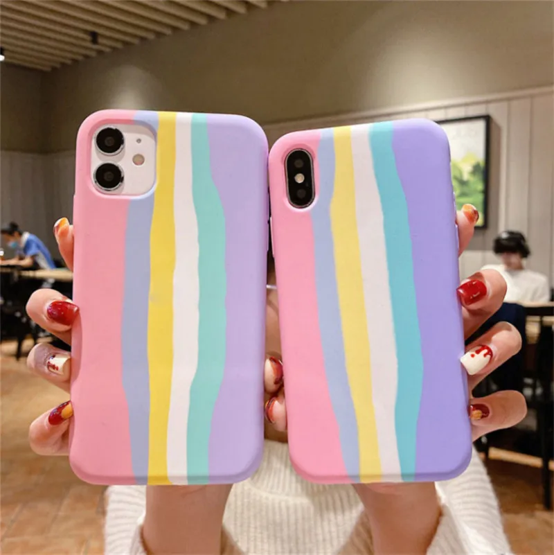 Arab Zenuwinzinking zwaartekracht Silicon For Iphone Case With Apple Logo,Soft Silicon Case For Iphone 12  Rainbow Colors Protective Cover - Buy For Iphone 12 Rainbow Colors  Protective Cover,Silicon For Iphone Case With Apple Logo Product