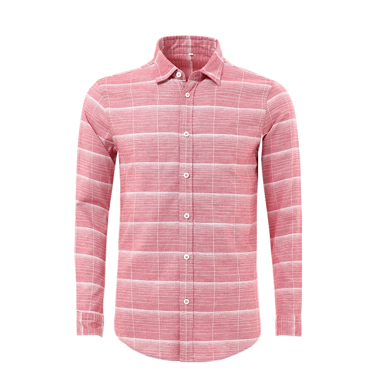 Plaid Oxford Shirts Mens 2022 New 