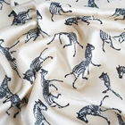 Fashion Custom China Square Fashion Ladies Zebra Pattern Custom Pattern Women Digital Printing Silk Scarf