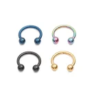 Piercing Ring Piercing Jewelry Surgical Steel Circular Barbell Horseshoe Ring