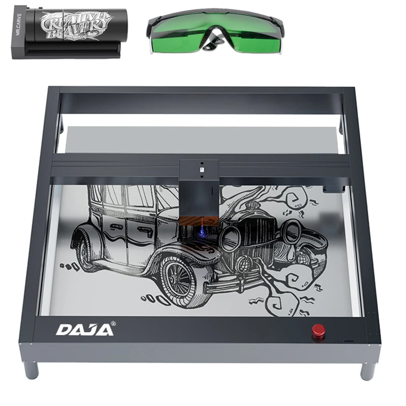 DAJA D4 4040 Laser Engraving Cutting Machine 2W/3W/5W/10W Large Range Engraver for Wood Metal Plastic Paper Glass Rubber MDF