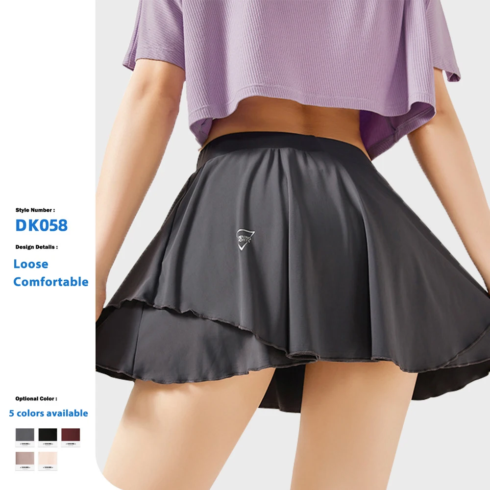 Good Quality Loose Run Quick-Dry Double-Layer Anti-Exposure Women Tennis Yoga Short Skirts Women