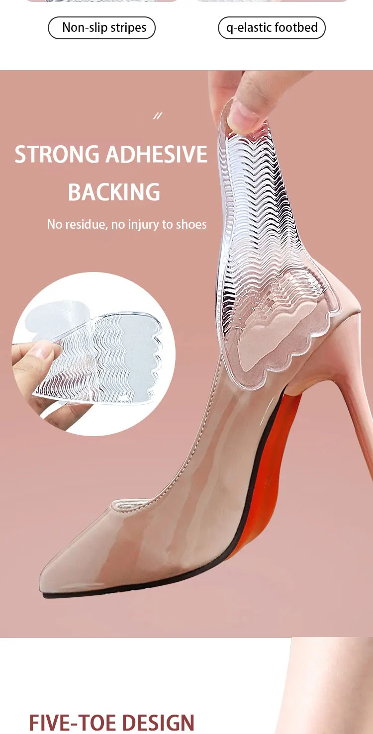 Five Toe Gel Forefoot Pads High Heel Arch Support Cushions Five Toe Gel Forefoot Pads High Heel Arch Support Cushions