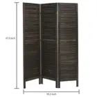 Louvered Screen Room Screen Dark Wood Louvered Panels Bamboo Fitting Room Divider Folding Screen