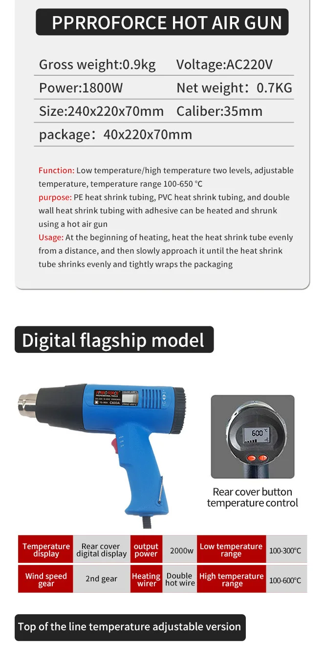 Air Blower, 220V, C0996, 2000W - detail 10