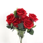 Flower Artificial Silk Rose Flower Simulation Roses 10 Heads Artificial Rose Bouquet For Wedding Decoration