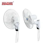 Wall Mounted Fan ALLTOP Solar Power Electric Home Interior Mute 16 Inch Solar Wall Mounted Fan