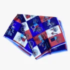 Silk Scarf 100%Pure Women Silk Scarf Wholesale Luxury 88*88CM Satin Printed Scarf Square Silk Head