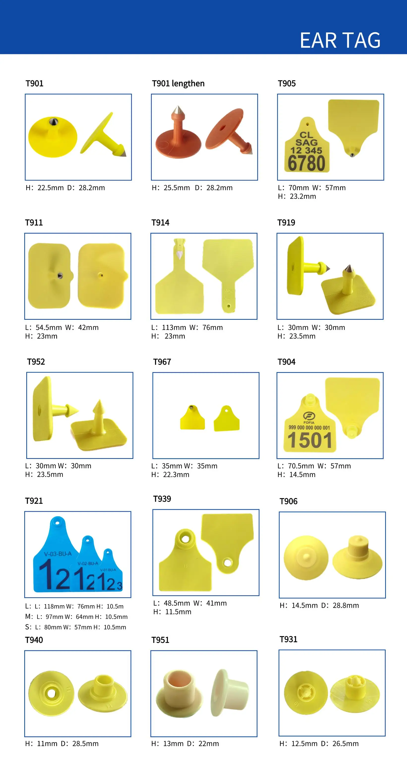 Durable PVC RFID Stick Reader with CE Certification and Customizable Options for Animal Ear Tag Identification