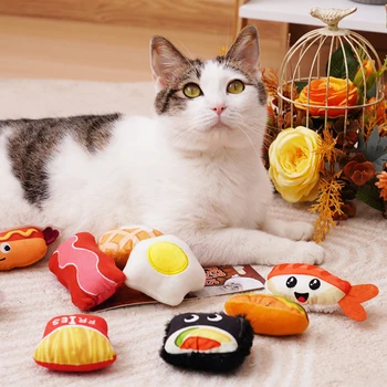 Manufacturer wholesale food design cat soft toy