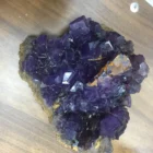 Rough Cluster Natural Crystals Rough Purple Fluorite Cluster Specimen For Home Decor