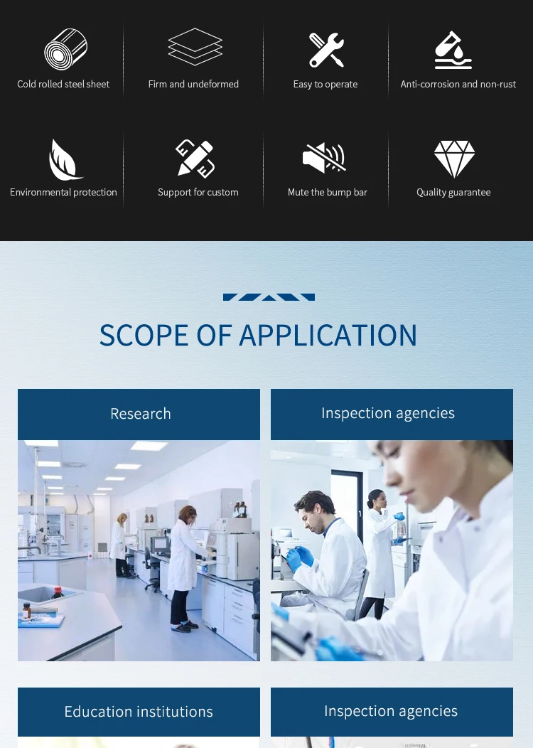 China Factory Direct Supply F9-DT-1800 Acid Alkali-Resistant Fume Hood Laboratory Equipment for School Labs