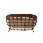 HONGJIA HJOC2121 New Style Home Decor Cherry Color Tea Table With Stainless Steel Legs For Living Room Furniture