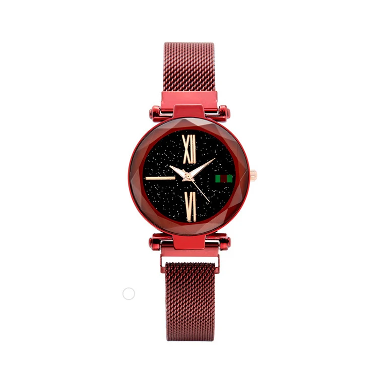 Online Hot Sale Products New fashion Luxury Women High Quality Buckle Starry Sky Ladies Watches Magnet Watch