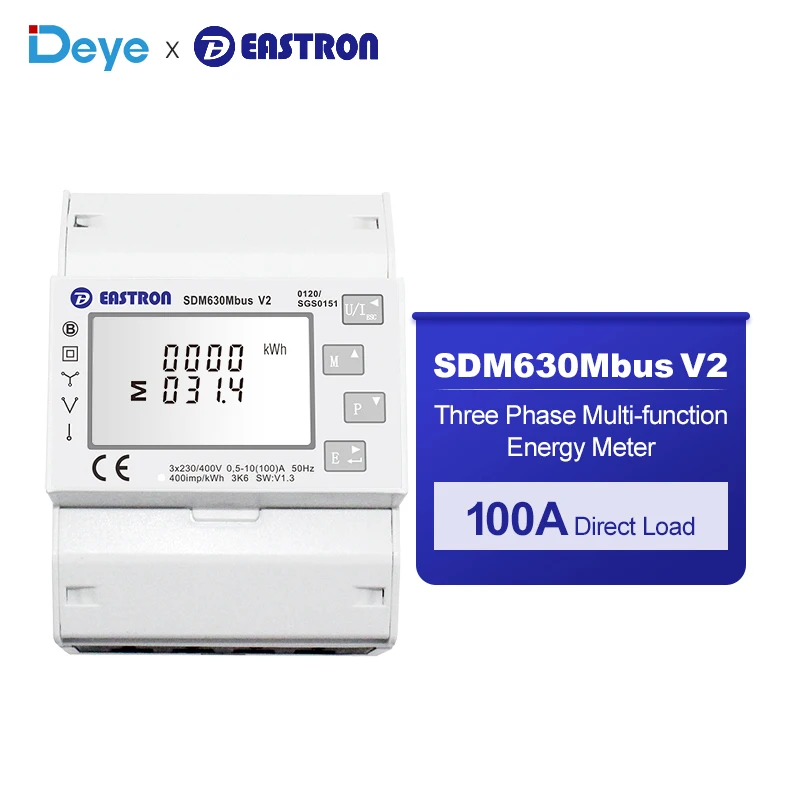 Eastron Sdm630 Modbus V2 Residential Smart Energy Meter 3 Phase Energy