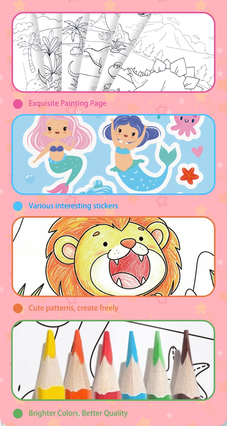 product keybaby custom 2026 book publishing printing services preschool sticker coloring books for 3 kids-10