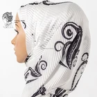 Scarf Custom Made Scarf For Women Wholesale Wrinkle Hijab Muslim Summer Jersey Printing Satin Hijabs USA