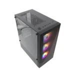 Computer Chasis Mesh Computer Cases Desktop Mesh Computer Mini Atx/matx/itx Chasis Tempered Glass Gaming Pc Case