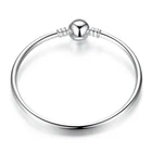 925 Snake Bangle Authentic 925 Sterling Silver Snake Chain Bangle Bracelet Jewelry