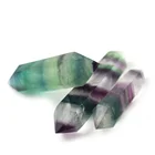 Natural Colorful Rainbow Fluorite Crystal Double Terminated Points