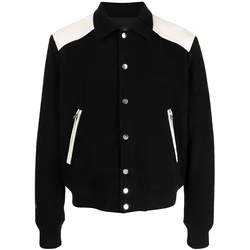 N16 OEM 2023 new product Custom logo Streetwear oversized outdoor jackets casual bomber Fleece men's jacket coats for men