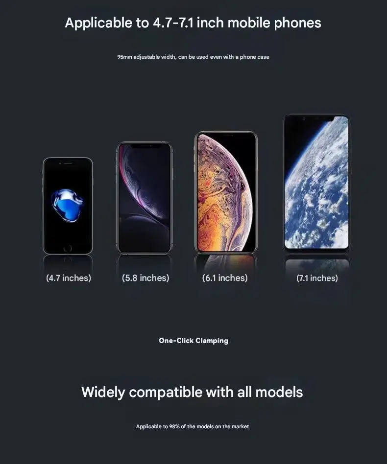 Popular Factory Best Motorcycle Bracket Plastic Bottom Support Touching Motorcycle Cell Phone Holder