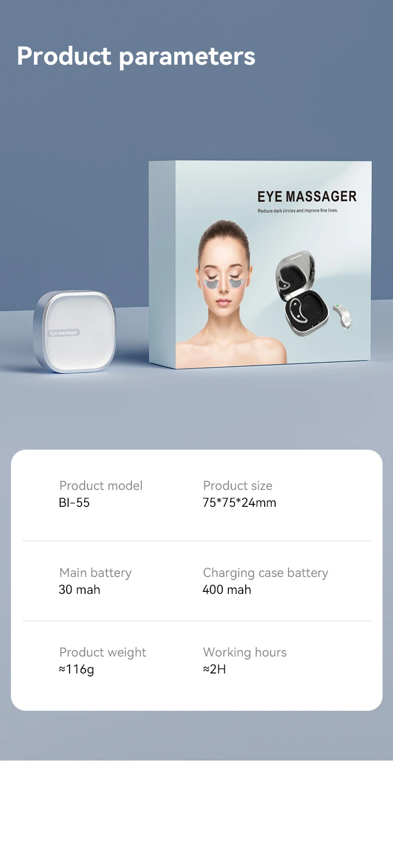 Microcurrent Eye Massager