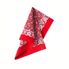 Square Scarf Red Red Bandana Custom Print 100% Cotton Sport Square Scarf Black Red Paisley Headband Bandana Printed
