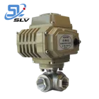 Valve Valve Valve China Factory Supply CF8 CF8M CF3M WCB Electric Threaded 3 Way Ball Valve