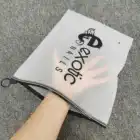 Clear Pvc Bag Custom Logo Frosted Transparent Clear Pvc Zipper Lock Bag For Clothing Packaging