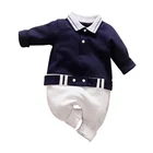 Baby Boy Polo Baby Boy Romper Spring And Autumn Long-sleeve Infant Boy Clothing POLO Shirt Style Jumpsuit