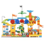 Educational 307pcs Gear Slideway Building Block Brick Educational Plastic Children DIY Toys