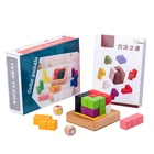 Educational Toy Puzzle 3d 3d Wooden Good Quality Educational Toy Kids Cube Puzzle 3D Version For Sale Wholesale