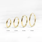 Hoop Earrings Hoops 925 Sterling Silver Classic Simple Endless Hoop Earrings Plain Hoops Different Sizes