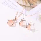 Necklace Earrings Latest Hot Selling Jewelry Set Alloy Material Commemorative Gift Ladies Necklace Earrings