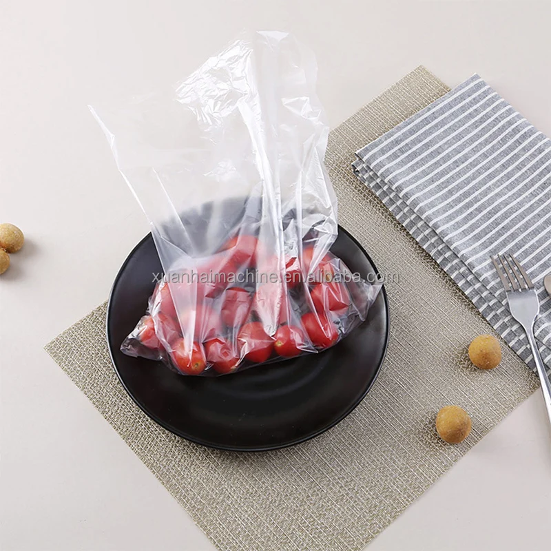 450mm*2 Double Lines Perforation Roll Plastic Food Storage Flat Bags Making Machine With Paper Core 450mm*2 Double Lines Perforation Roll Plastic Food Storage Flat Bags Making Machine With Paper Core