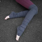 Leg Warmer MEIKAN Fashion Custom Winter Rib Knitted Lady Dance Plain Women Yoga Long Leg Warmer