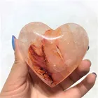 Wholesale Gemstone Wholesale High Quality Reiki Gemstone Crystal Craft Natural Red Hematoid Quartz Crystal Heart