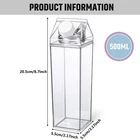 Plastics Milk Carton 2021 Hot Food Grade Plastics Clear Milk Carton Water Bottle With Lid For Sale