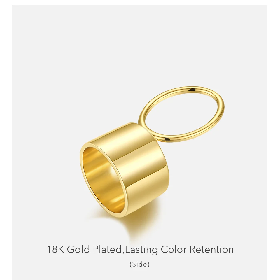 Latest High Quality 18K Gold Plated Brass Jewelry Finger Nail Ring Hip Hop Fashion Rings R214091 7