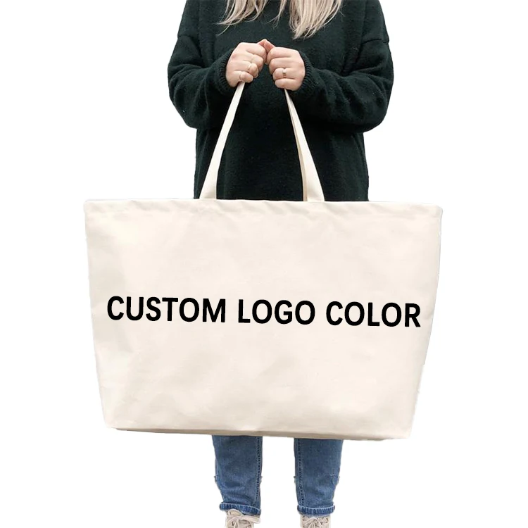 large canvas tote bags personalized