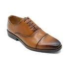 High Quality Fashion Dress Shoes Brown Leather Boot For Men Office Leather Formal Boot