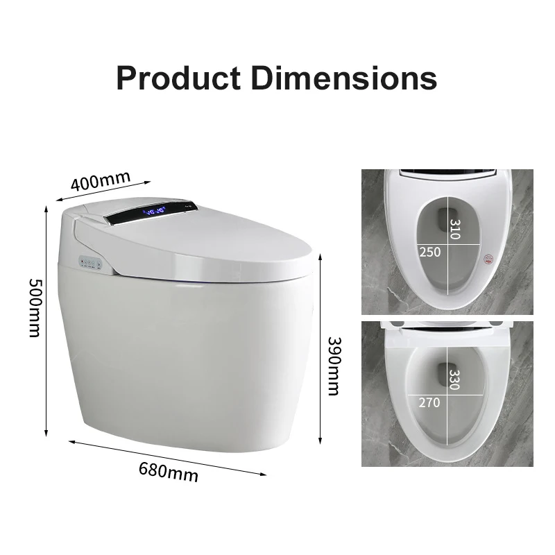 Tarpul Intelligent One-Piece Automatic WC Toilet Modern Design Smart Ceramic Sanitary Ware for Bathroom Affordable details