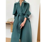 Coats Wool Women Coat Customized Ladies Plus Size Long Style Wool Trench Coats With Belt For Women